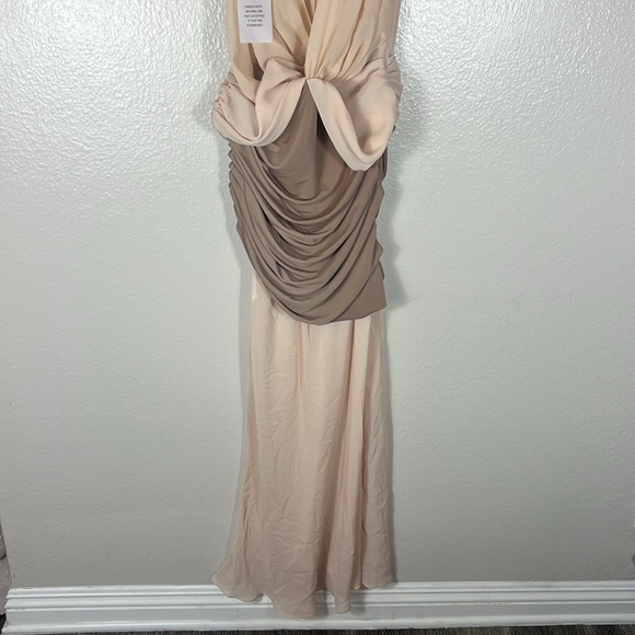 L'Academie by Marianna Marin Midi Dress in Neutral - Picture 4 of 10